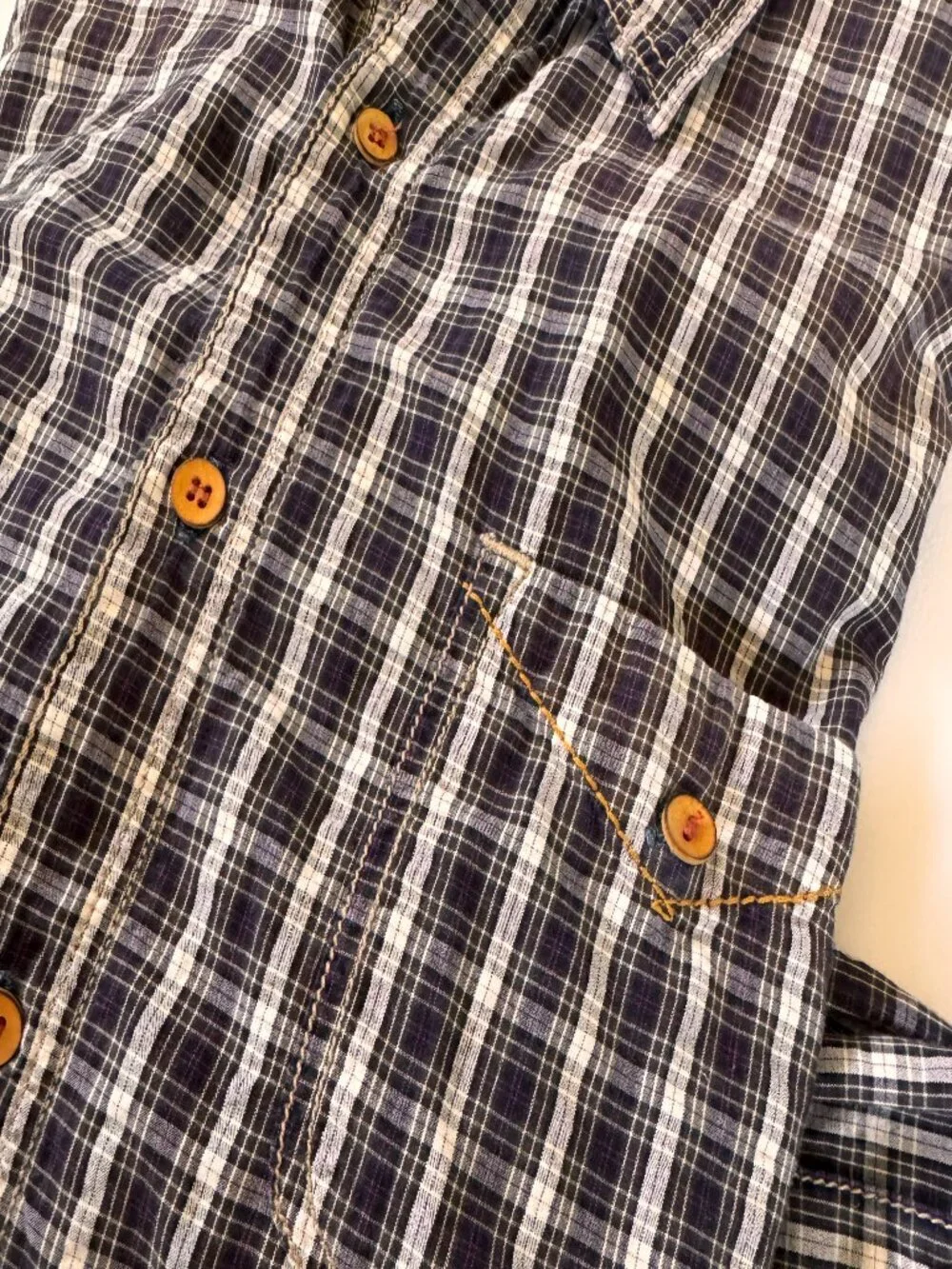 Weekend Favorite! Banana Republic Purple Plaid Button-Down Shirt